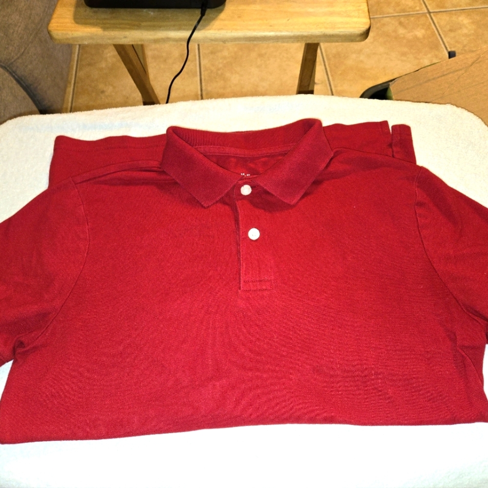Goodfellow & Co Men's Red Collared Standard Loring Cotton Blend Polo Size SMALL